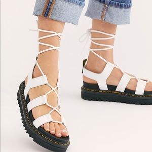 DR MARTENS NARTILLA FLATFORM SANDALS US 9